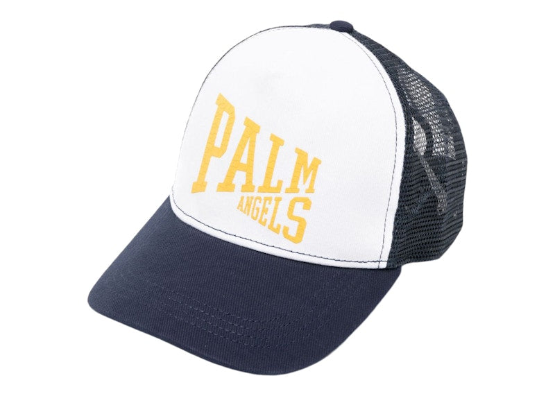 Palm Angels Pa League Trucker Cap Navy Blue