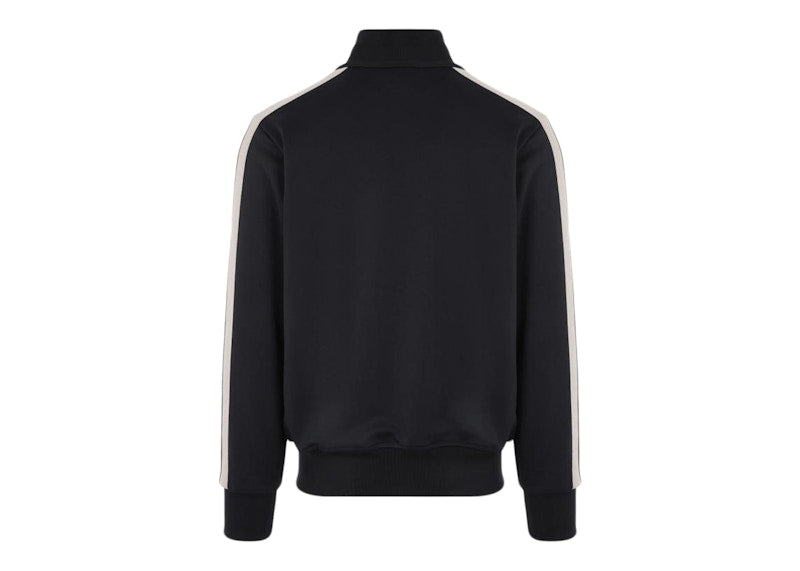Palm Angels Pa Monogram Nylon Full-Zip Sweatshirt Black