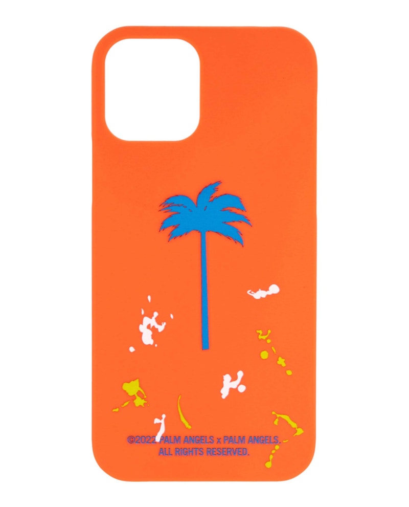 Palm Angels Painted Palm Tree iPhone 12 Pro Case Orange