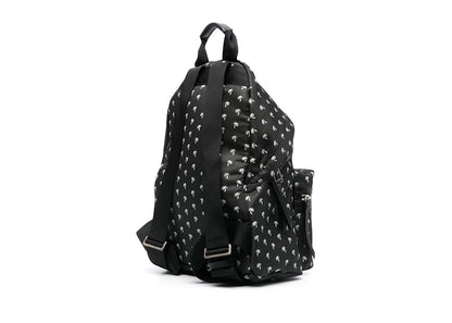 Palm Angels Palm Logo Allover Print Backpack Mini Black/White