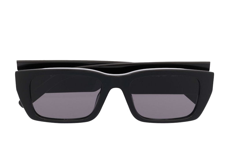 Palm Angels Palm Rectangle Frame Sunglasses Black Grey (PERI002Y21PLA0011007)