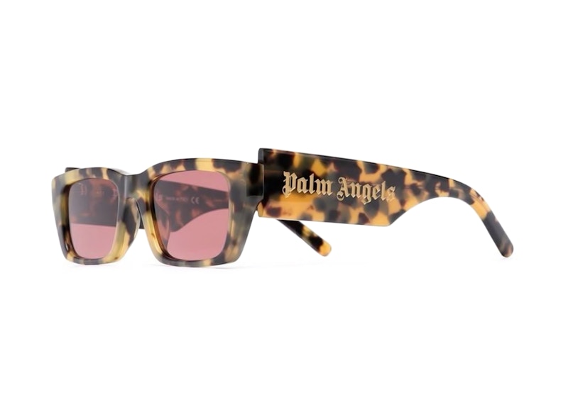 Palm Angels Palm Rectangle Frame Sunglasses Brown Purple (PERI002Y21PLA0016037)