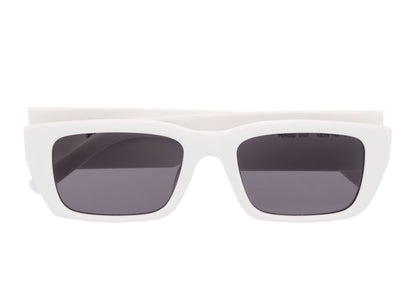 Palm Angels Palm Rectangle Frame Sunglasses White Grey (PERI002Y21PLA0010107)