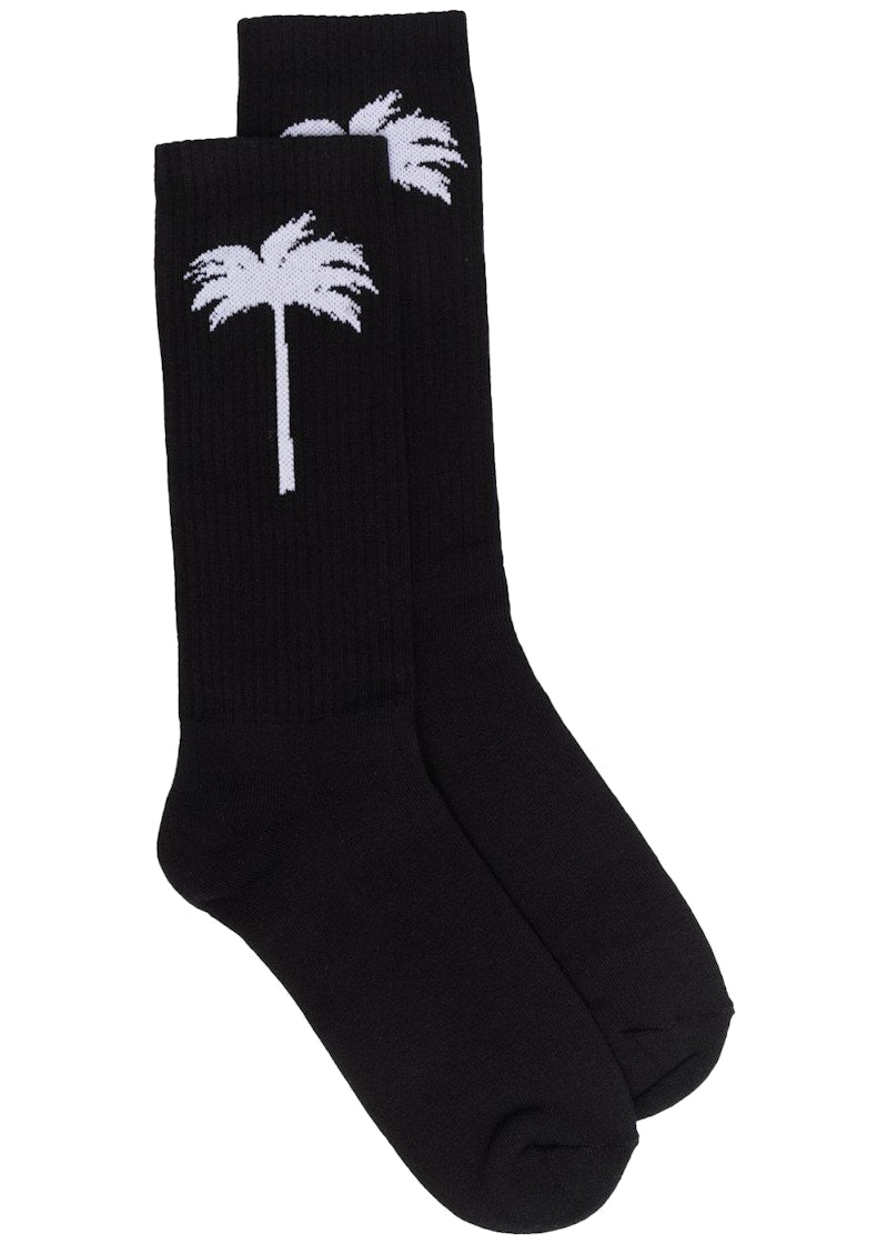 Palm Angels Palm Socks Black/White