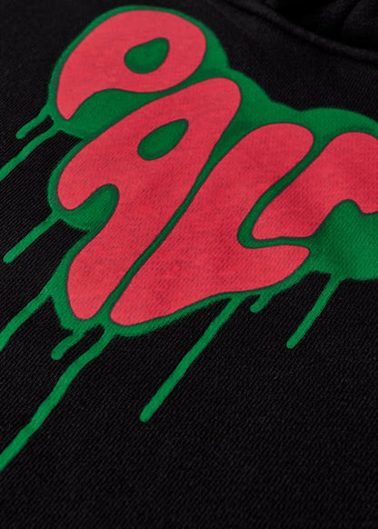 Palm Angels Palm Spray Heart Hoodie Black Red Green