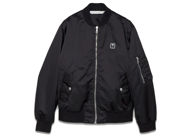 Palm Angels Palm Tree Bomber Jacket Black
