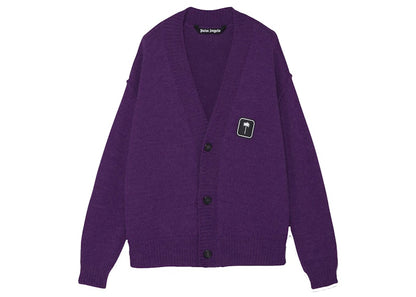 Palm Angels Palm Tree Cardigan Purple