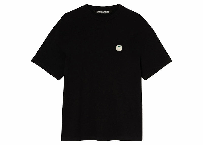 Palm Angels Palm Tree PXP White Patch T-shirt Black