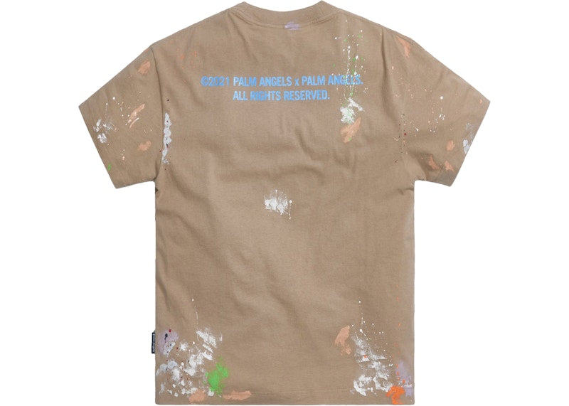 Palm Angels Palm Tree T-shirt Beige