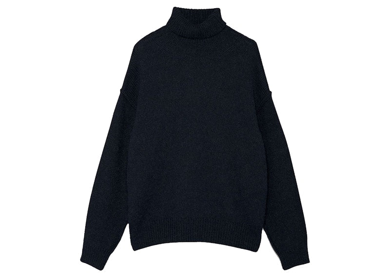 Palm Angels Palm Tree Turtleneck Sweater Black