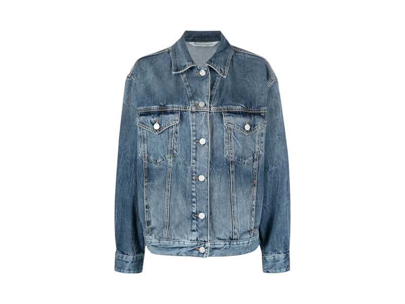 Palm Angels Palms Sunrise Denim JKT Over Shirt Blue