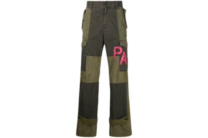 Palm Angels Panelled Cargo Pants Military Green