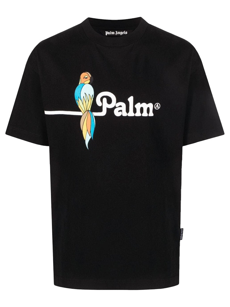 Palm Angels Parrot Logo T-Shirt Black/White/Multi