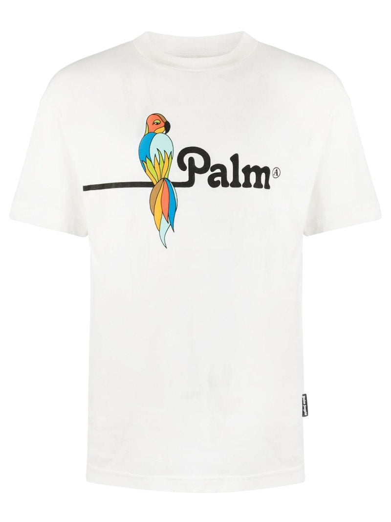 Palm Angels Parrot Logo T-Shirt White/Black/Multi
