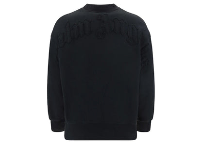 Palm Angels Patched Logo Vintage Crewneck Black/Black