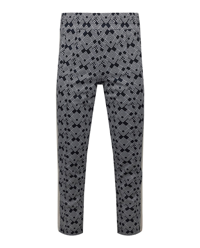 Palm Angels Patterned Track Pants Navy/White