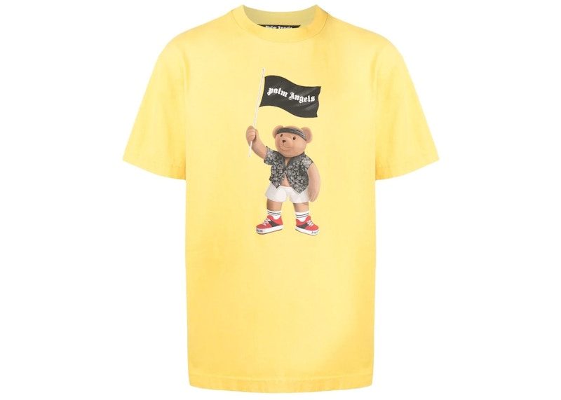 Palm Angels Pirate Teddy Bear T-shirt Yellow