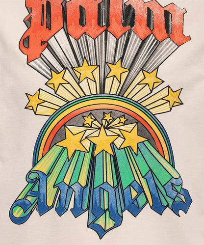 Palm Angels Rainbow Stars T-Shirt White