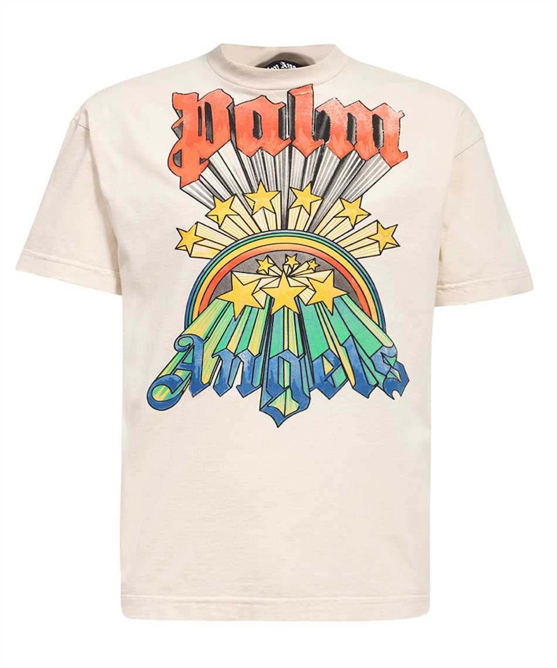 Palm Angels Rainbow Stars T-Shirt White