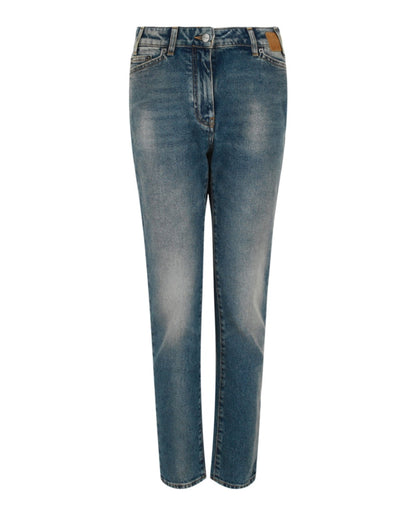 Palm Angels Raw Skinny Jeans Blue