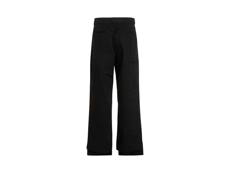 Palm Angels Reversed Waistband Chino Flare Pant Black