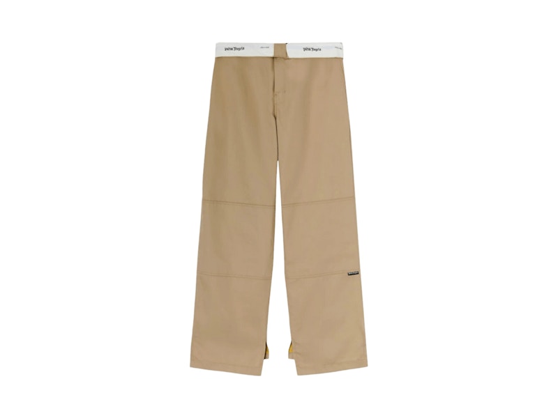 Palm Angels Reversed Waistband Chino Pant Beige