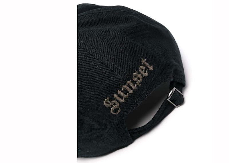 Palm Angels Ripped PA Monogram Cap Anthracite