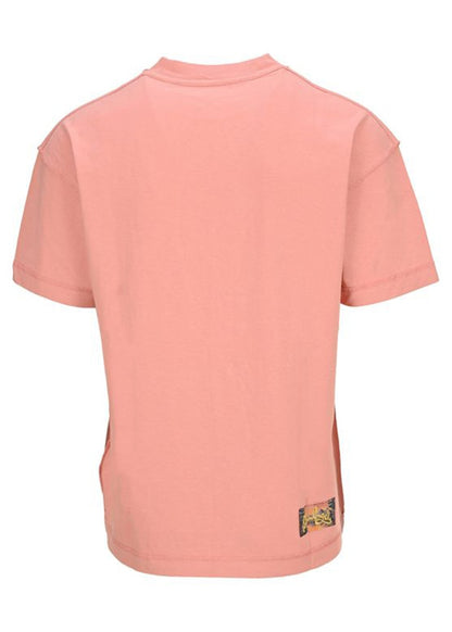 Palm Angels Seasonal Logo Inside Out Effect T-Shirt Pink Orange