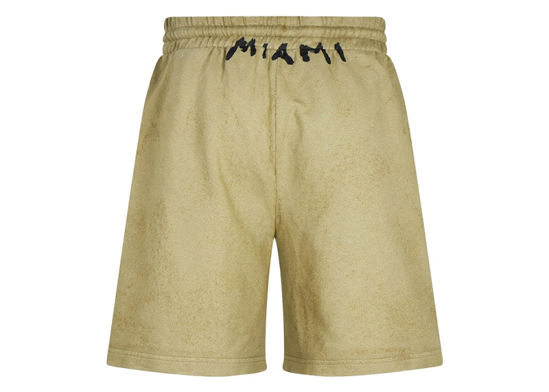 Palm Angels Seasonal Logo Sweatshorts Military/Black