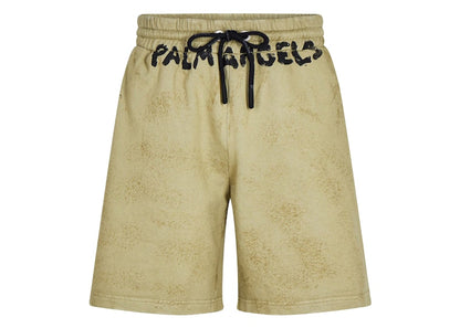 Palm Angels Seasonal Logo Sweatshorts Military/Black