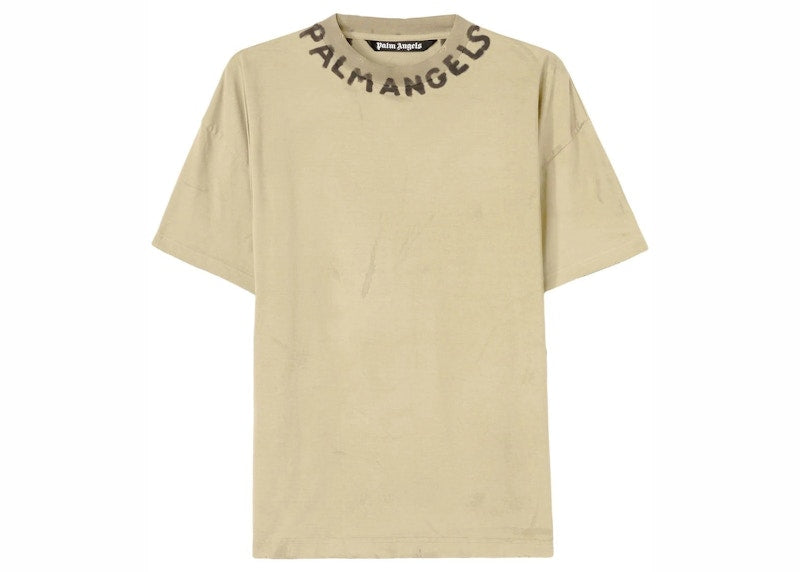 Palm Angels Seasonal Logo T-Shirt Sand Brown/Black