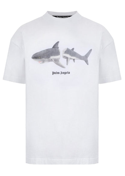 Palm Angels Shark T-Shirt White/Black
