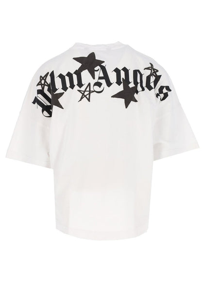 Palm Angels Shooting Stars Oversized T-Shirt White Black