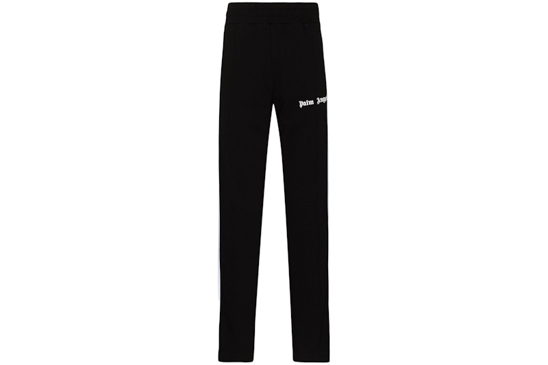 Palm Angels Side Stripe Straight Leg Track Pants Black/White