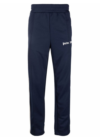 Palm Angels Side Stripe Straight Leg Track Pants FW 21 Navy Blue White