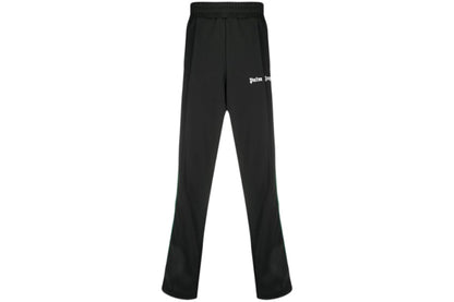 Palm Angels Side Stripe Track Straight Fit Pants Black/Green/Red
