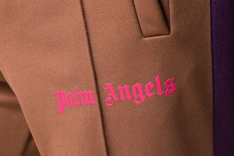 Palm Angels Side Stripe Track Pants Brown/Purple/Red