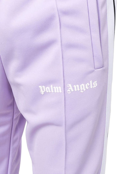 Palm Angels Side Stripe Track Pants Lilac White