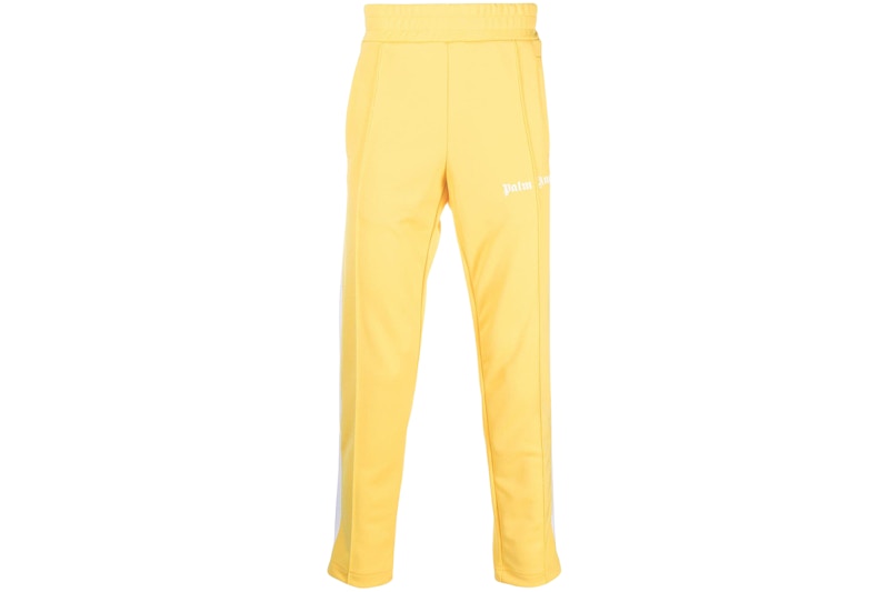 Palm Angels Side Stripe Track Pants Sun Yellow/White