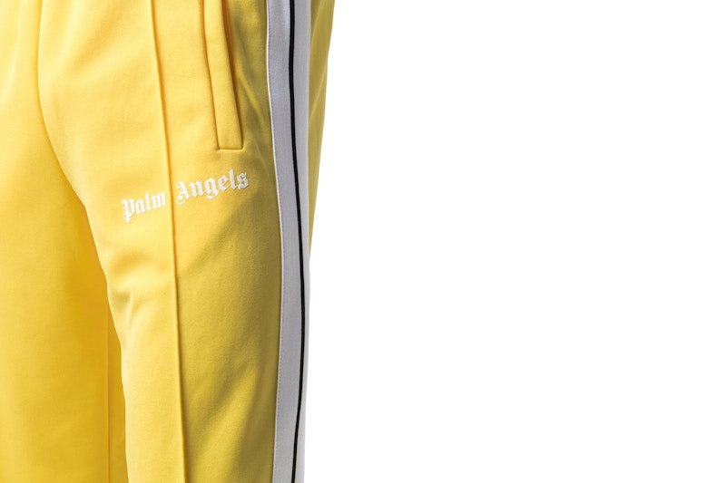 Palm Angels Side Stripe Track Pants Yellow/White
