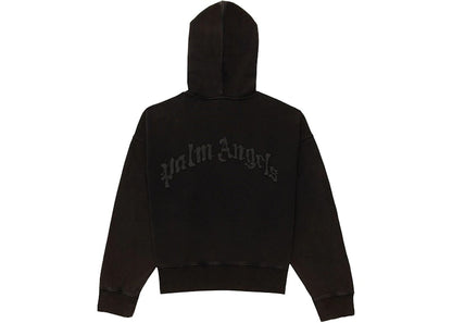 Palm Angels Skeleton Print Hoodie Black/Black