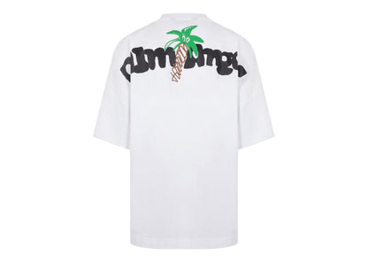 Palm Angels Sketchy Cotton Oversized T-shirt White
