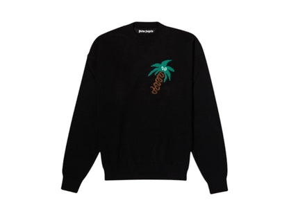 Palm Angels Sketchy Intarsia Sweater Black