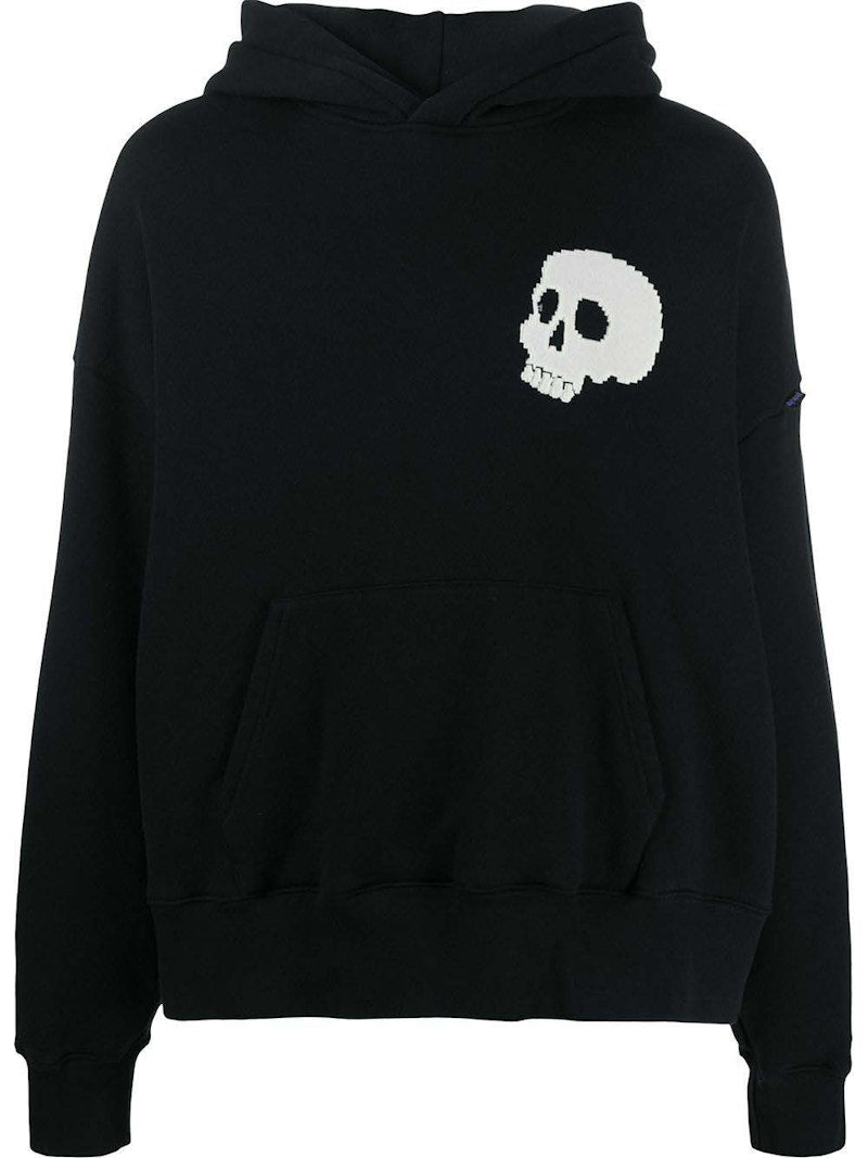 Palm Angels Skull Hoodie Black