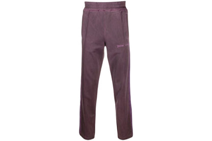 Palm Angels Slim Fit Side Stripe Track Pants Purple
