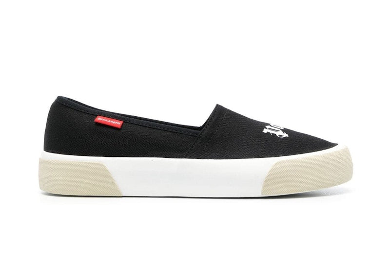 Palm Angels Slip On Logo Black White