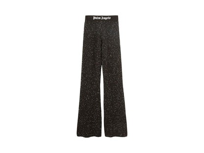 Palm Angels Soiree Knit Logo Pants Black