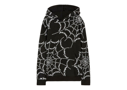 Palm Angels Spider Web Hoodie Black/Off White