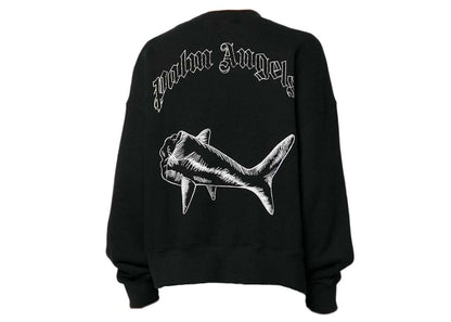 Palm Angels Split Shark Crewneck Black/Off White