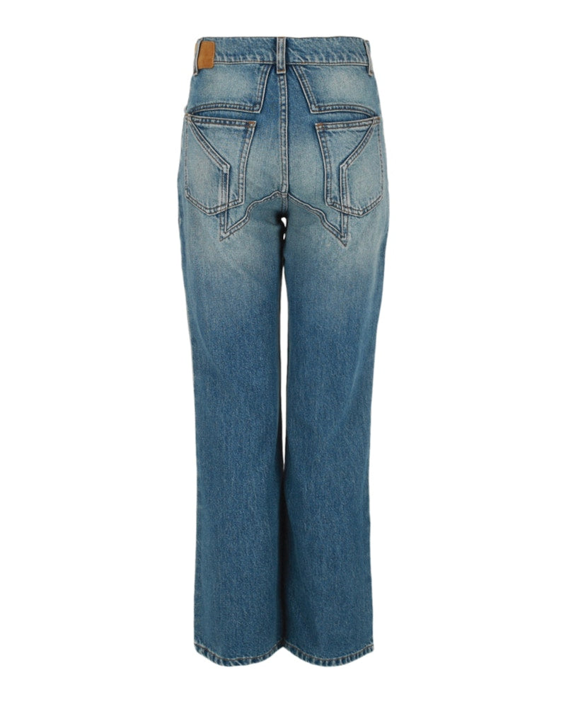 Palm Angels Star Flare Jeans Blue
